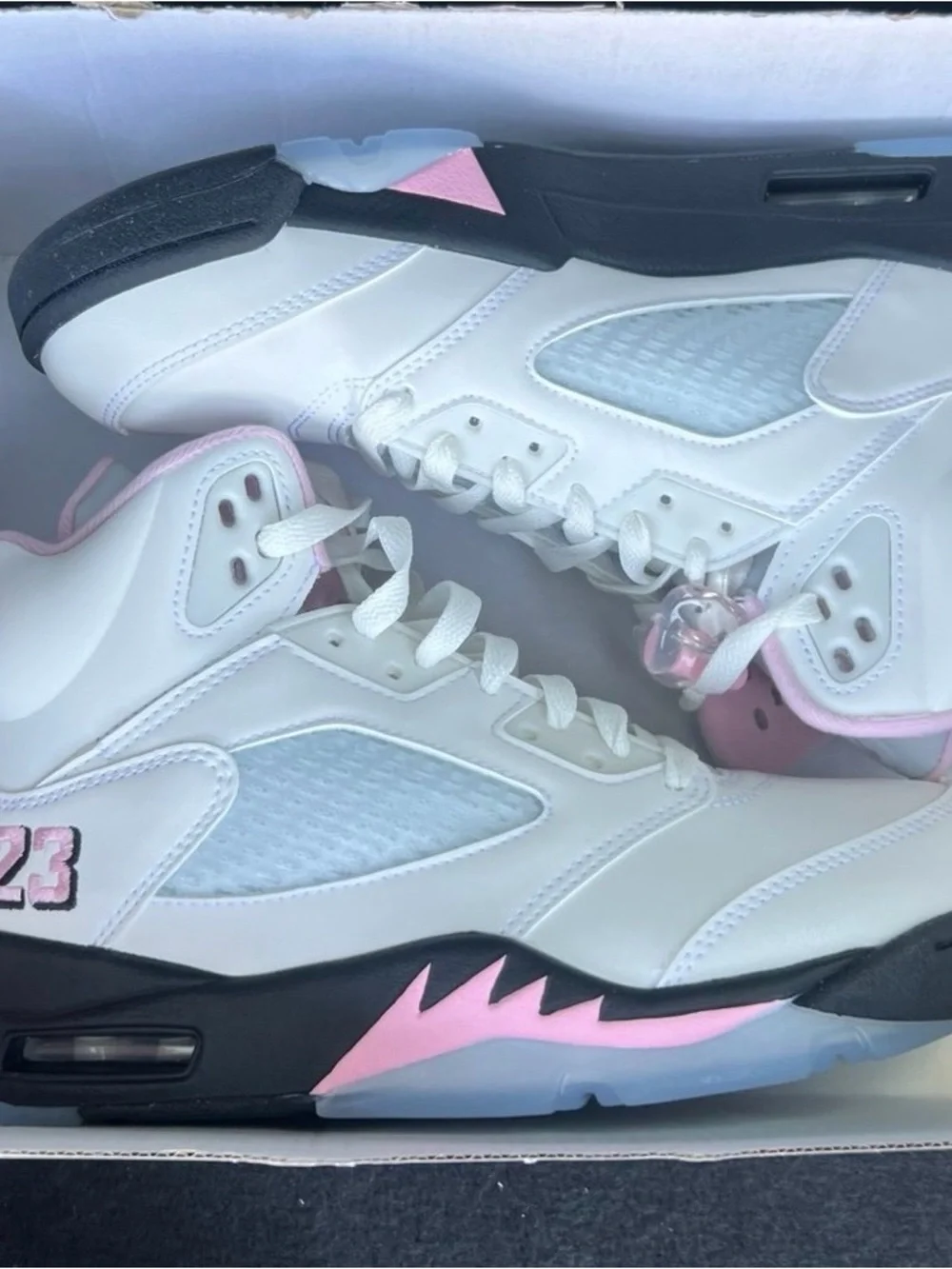 Jordan 5 Medium Soft Pink Size 9.5 Men's Brand New HQ7978-102 New In Box No Lid!